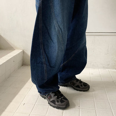 【KHOKI/コッキ】<br>Draped denim pants <br>23aw-p-07