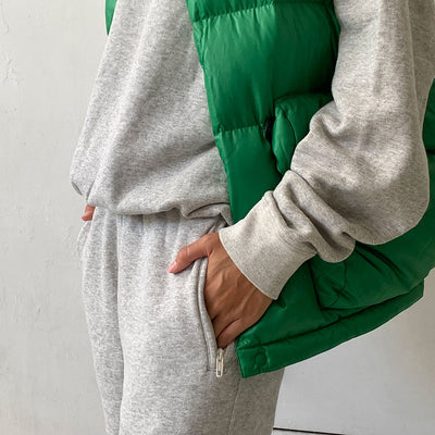 【UNUSED/アンユーズド】<br>Switching crewneck sweatshirt <br>US2367