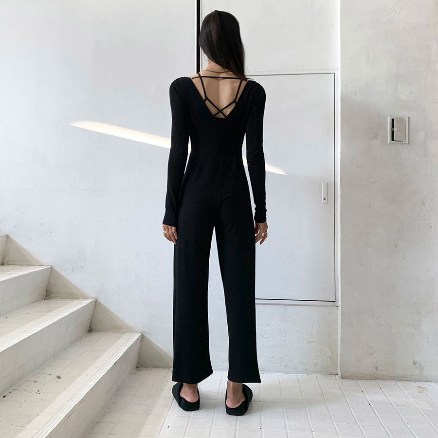 【determ/デターム】<br>Collagen Stitch Jumpsuit <br>DT32JS01