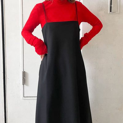 【ATON/エイトン】WOOL TROPICAL CAMISOLE DRESS <br>OPAGSW0700
