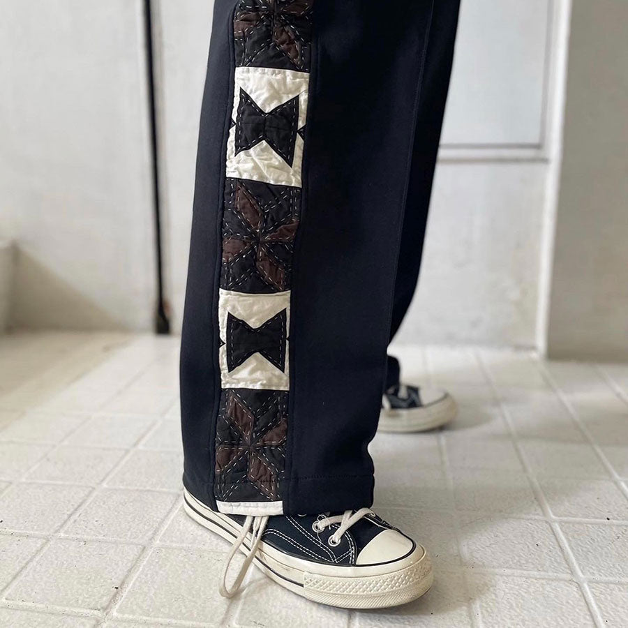 【KHOKI/コッキ】<br>Hand patchwork quilted track pants <br>23aw-p-09
