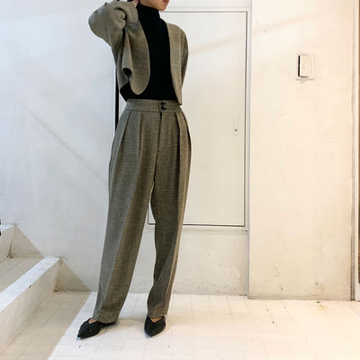 【SINME/シンメ】<br>ツィードノーカラージャケット <br>S23AW-16