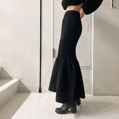 【CFCL/シーエフシーエル】<br>FLUTED MERMAID SKIRT <br>CF006KG015