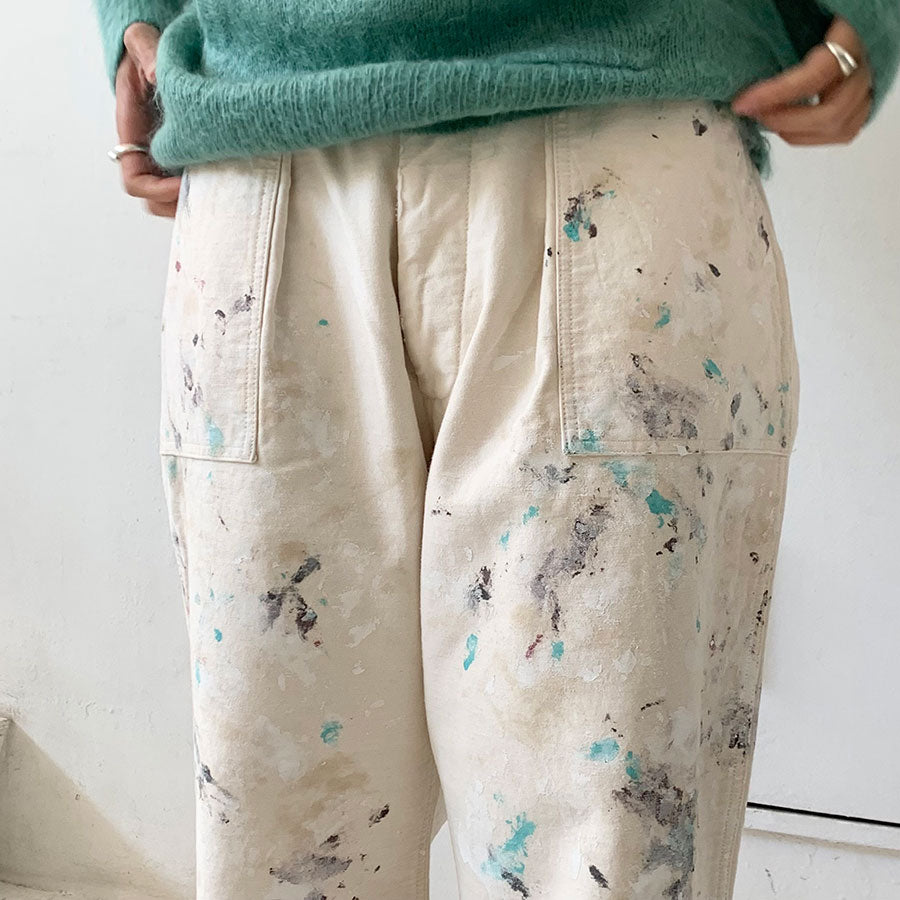 【HERILL/ヘリル】<br>Backsatin splash Utilitypants <br>23-030-HL-8050-3