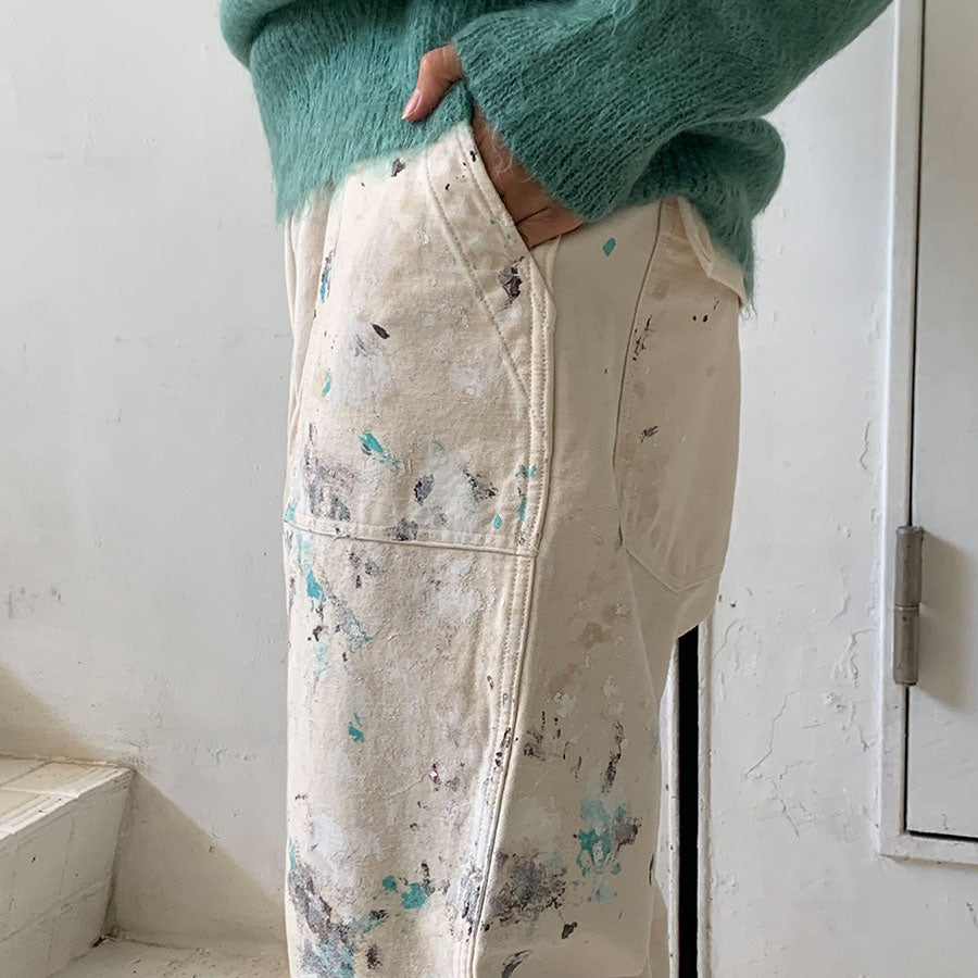 【HERILL/ヘリル】<br>Backsatin splash Utilitypants <br>23-030-HL-8050-3
