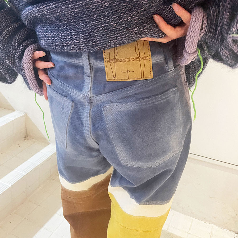 【kotohayokozawa/コトハヨコザワ】<br>HAND PAINTED PANTS <br>KT23A-PT03