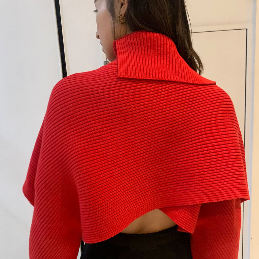 【IIROT/イロット】<br>Cotton wool layered knit <br>024-023-KT56