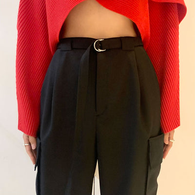 【IIROT/イロット】<br>Wool like band trouser <br>024-023-WP69