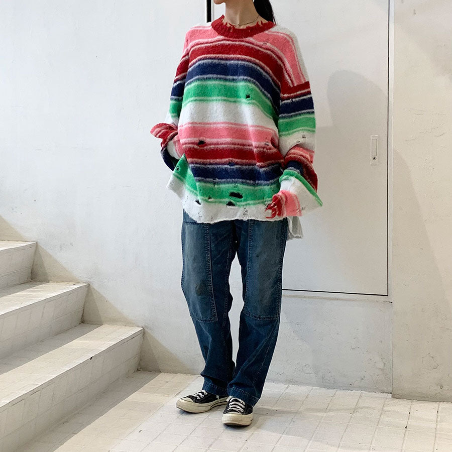 doublet 23AW STRIPE OVERSIZE PULLOVER810