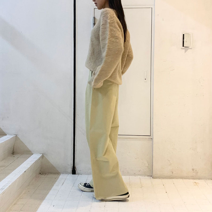 【AURALEE/オーラリー】<br>WASHED HEAVY CHINO WIDE PANTS <br>A23AP03ZC