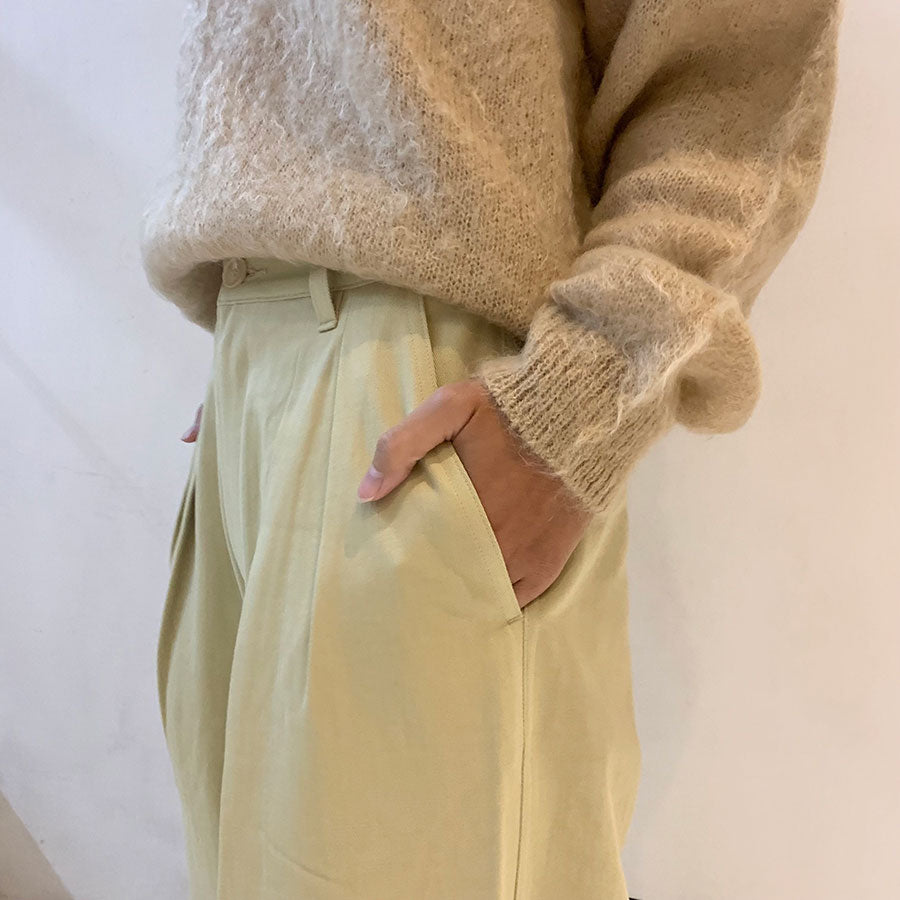 【AURALEE/オーラリー】<br>WASHED HEAVY CHINO WIDE PANTS <br>A23AP03ZC