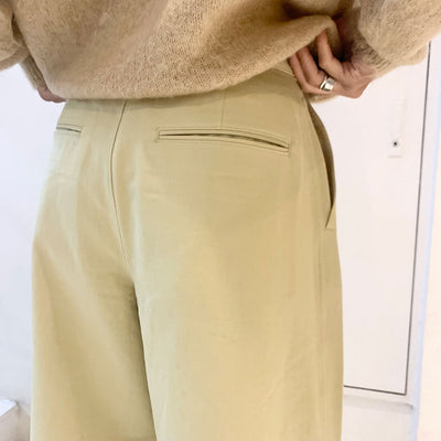 【AURALEE/オーラリー】<br>WASHED HEAVY CHINO WIDE PANTS <br>A23AP03ZC