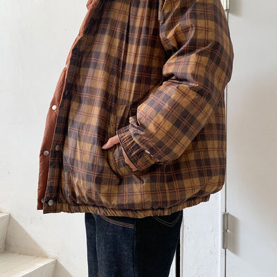 【DAIRIKU/ダイリク】<br>Check Nylon Reversible Down Jacket <br>23AWJ-3