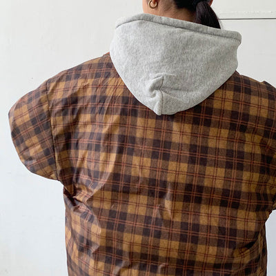 【DAIRIKU/ダイリク】<br>Check Nylon Reversible Down Jacket <br>23AWJ-3