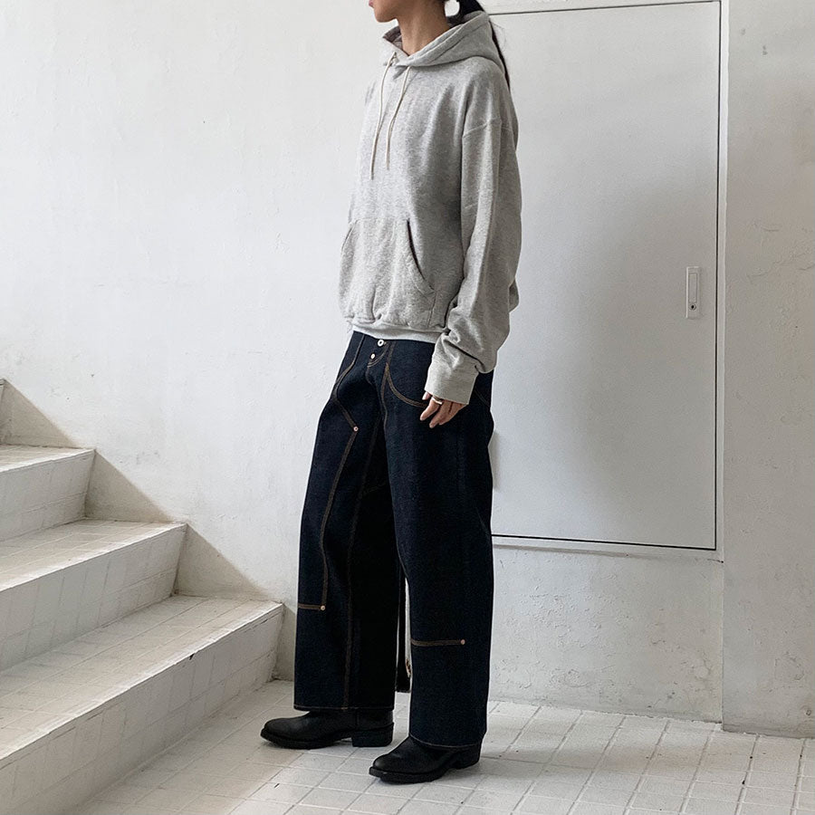 【SUGARHILL/설탕힐】<br> CLASSIC DOUBLE KNEE DENIM PANTS<br> CLASS03 