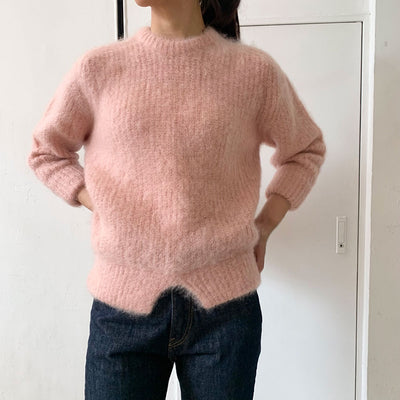 【JUN MIKAMI/ジュンミカミ】<br>モヘアクルーネックPO <br>23AW-12-N