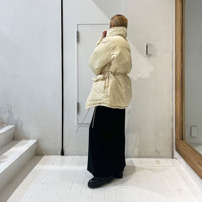 【AURALEE/オーラリー】<br>FINX POLYESTER CHAMBRAY DOWN COAT <br>A23AC04FP