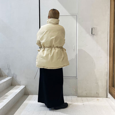 【AURALEE/オーラリー】<br>FINX POLYESTER CHAMBRAY DOWN COAT <br>A23AC04FP