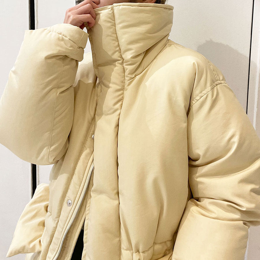 【AURALEE/オーラリー】<br>FINX POLYESTER CHAMBRAY DOWN COAT <br>A23AC04FP