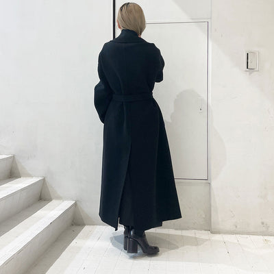 【AURALEE/オーラリー】<br>DOUBLE CLOTH PILE MOSSER HAND SEWN COAT <br>A23AC03PM