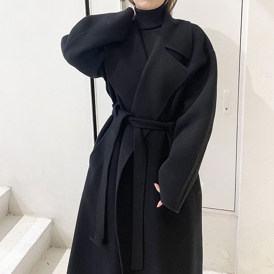 【AURALEE/オーラリー】<br>DOUBLE CLOTH PILE MOSSER HAND SEWN COAT <br>A23AC03PM