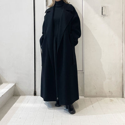 【AURALEE/オーラリー】<br>DOUBLE CLOTH PILE MOSSER HAND SEWN COAT <br>A23AC03PM