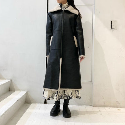【JOHN/ジョン】<br>Faux Shearling Long Coat <br>JNJK2220138