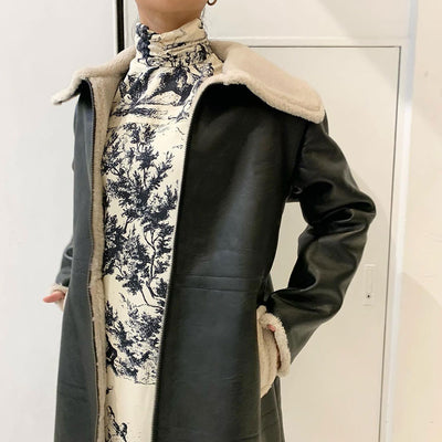 【JOHN/ジョン】<br>Faux Shearling Long Coat <br>JNJK2220138