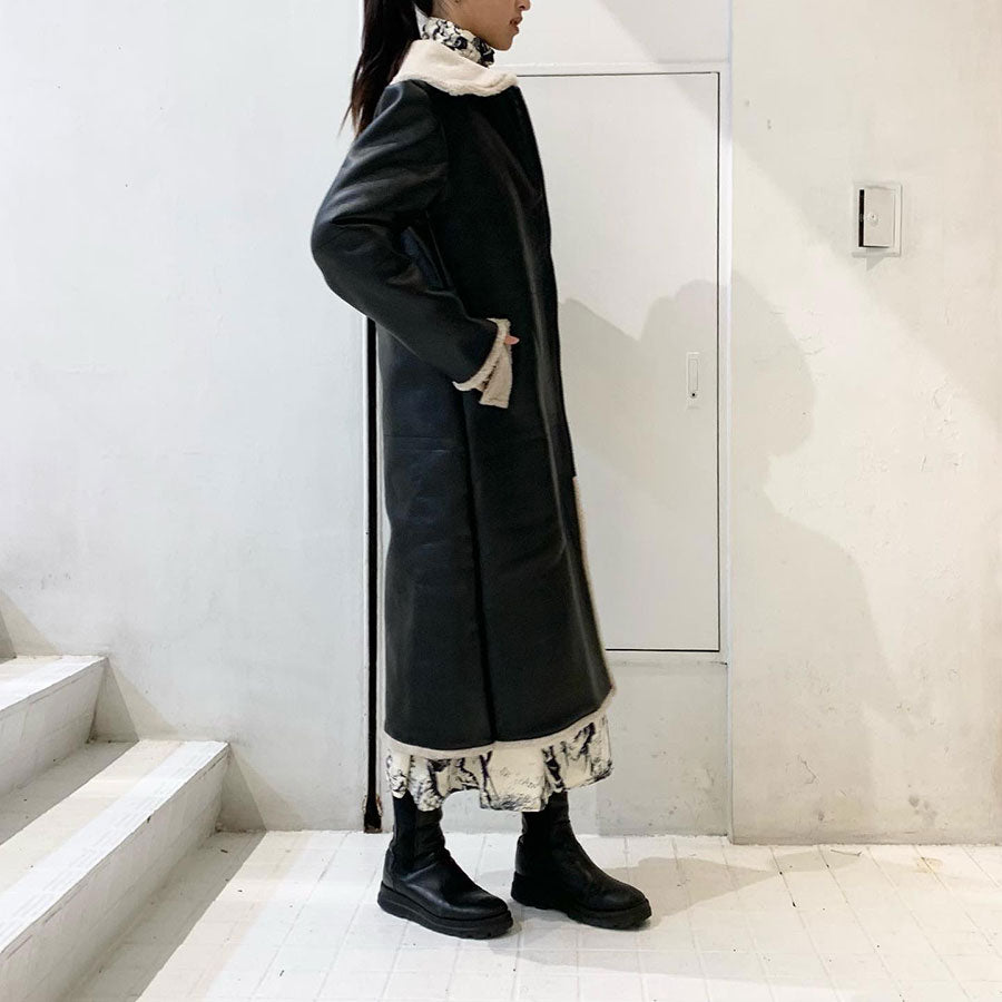 【JOHN/ジョン】<br>Faux Shearling Long Coat <br>JNJK2220138