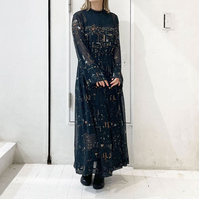【TELMA/テルマ】<br>Printed Chiffon Dress <br>TLM33FH002