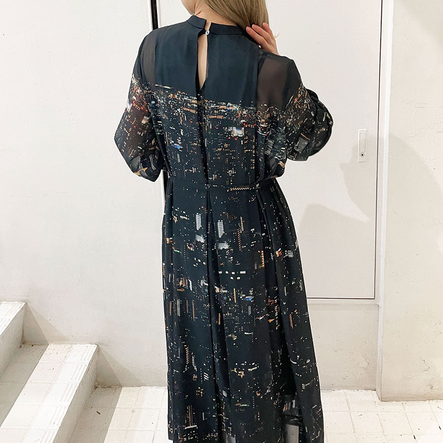 【TELMA/テルマ】<br>Printed Chiffon Dress <br>TLM33FH002