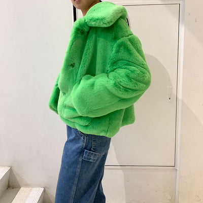 【jakke/ジャッキー】<br>TRACI COAT (NEON GREEN) <br>J2220C16