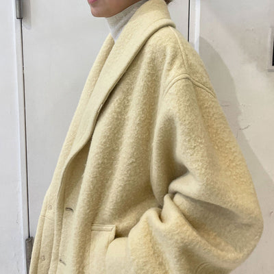 【AURALEE/オーラリー】<br>BRUSHED ALPACA WOOL MELTON HALF COAT <br>A23AC04AS