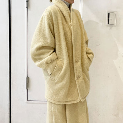 【AURALEE/オーラリー】<br>BRUSHED ALPACA WOOL MELTON HALF COAT <br>A23AC04AS