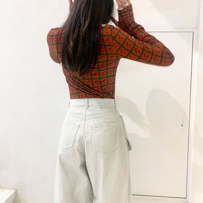 【INSCRIRE/アンスクリア】<br>Harness Jersey Turtle Neck <br>I23AW-CUT6