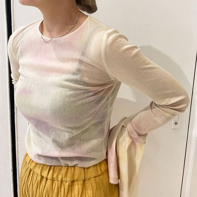 【OPEN SESAME CLUB/オープン セサミ クラブ】<br>cotton flare cuff tops <br>OCF23401B