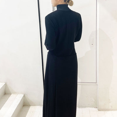【EBONY/エボニー】<br>Wool Wrap dress <br>E23AW/D-04