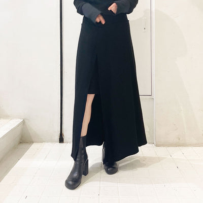 【EBONY/エボニー】<br>Wool Wrap dress <br>E23AW/D-04