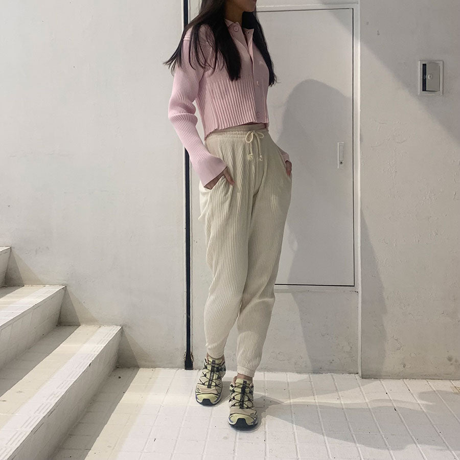 CFCL/シーエフシーエル】FLUTED CROPPED SHIRT CARDIGAN CF007KE111の  