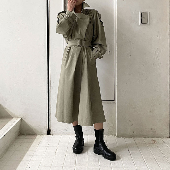 IIROTイロットOVER DRESS COATドレスコートBLKブラック美品 IIROTイロットOVER DRESS COATドレスコートBLKブラック美品