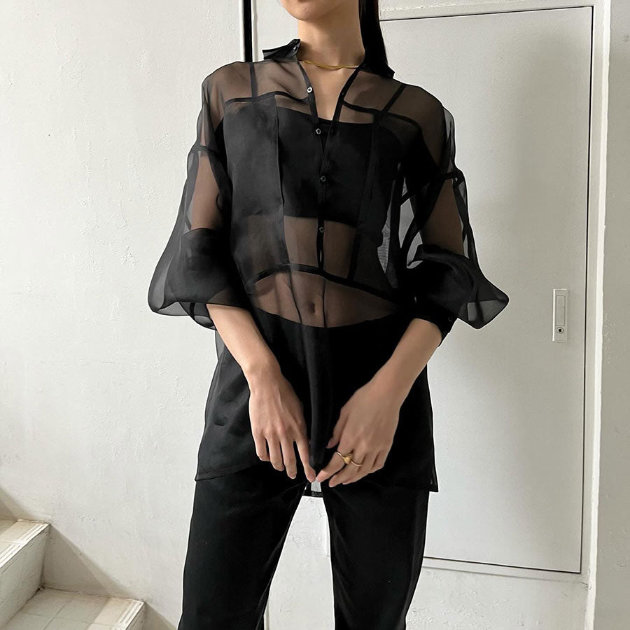 FUMIKA UCHIDA/フミカウチダ】ORGANZA OVER SHIRT T-SH001の通販 