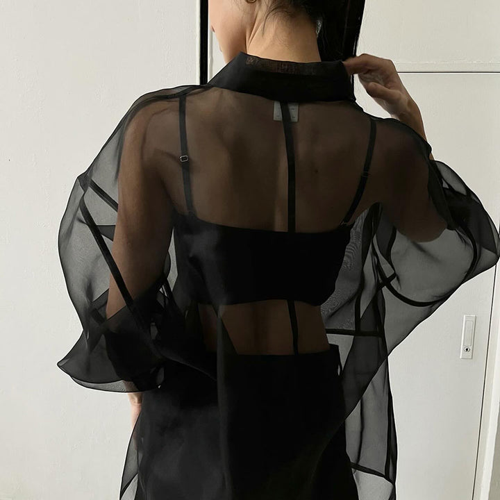 FUMIKA UCHIDA/フミカウチダ】ORGANZA OVER SHIRT T-SH001の通販 「ONENESS ONLINE STORE」