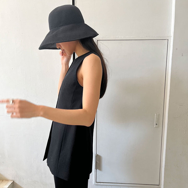 IIROT Bright linen top ジレベストイロット