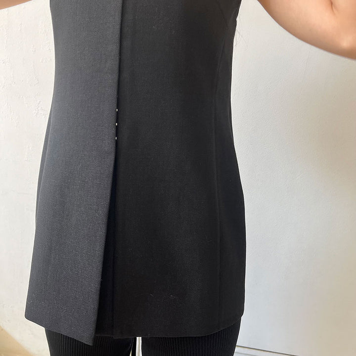 IIROT Bright linen top ジレベストイロット