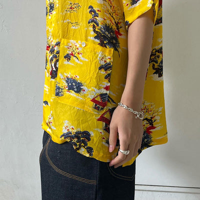 SALE 50%OFF ! <br/>【DAIRIKU/ダイリク】<br>"Cliff" Aloha Shirt <br>24SSS-9