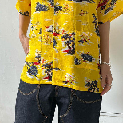 【DAIRIKU/ダイリク】<br>"Cliff" Aloha Shirt <br>24SSS-9