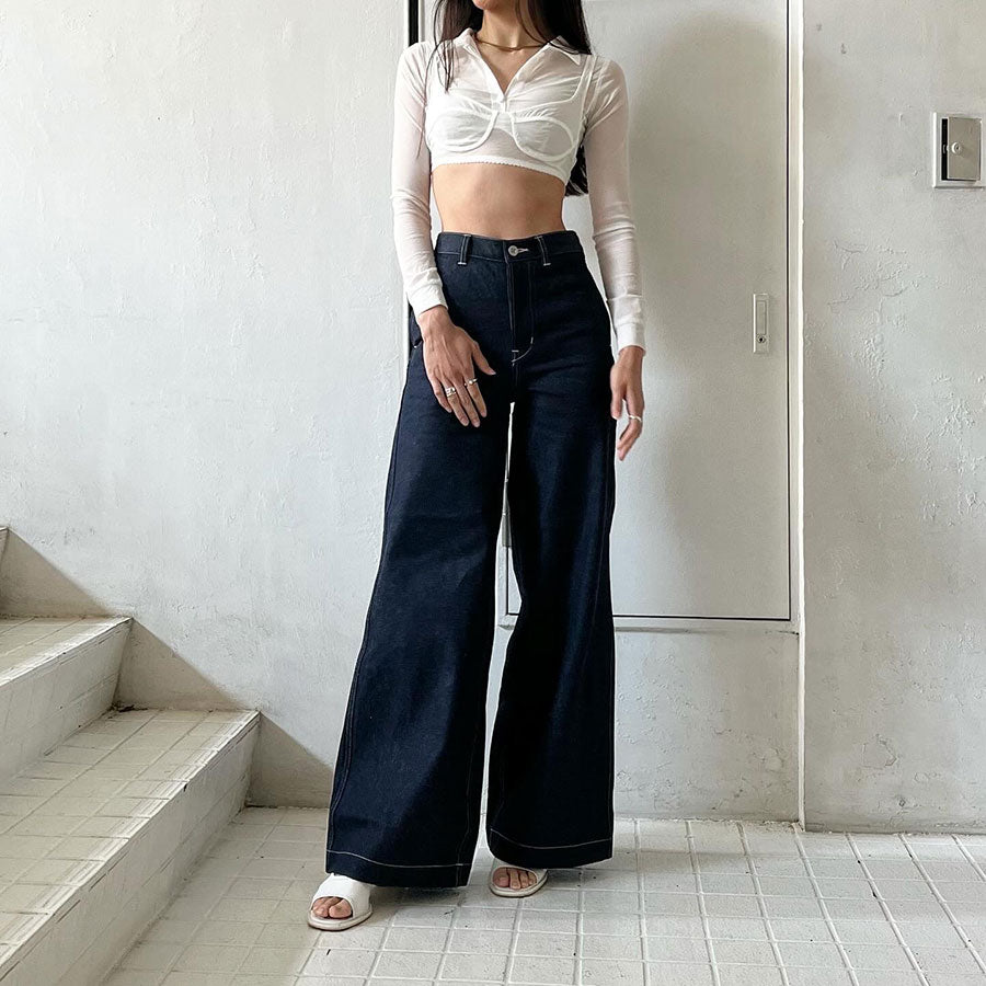 FUMIKA_UCHIDA [DENIM STRAIGHT PANTS] | LILLY DEL SALONE