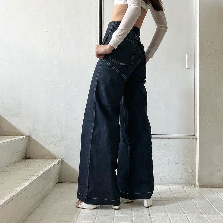 FUMIKA UCHIDA/フミカウチダ】DENIM HIGH-WAIST BUGGY PANTS T-DM002の通販 「ONENESS  ONLINE STORE」