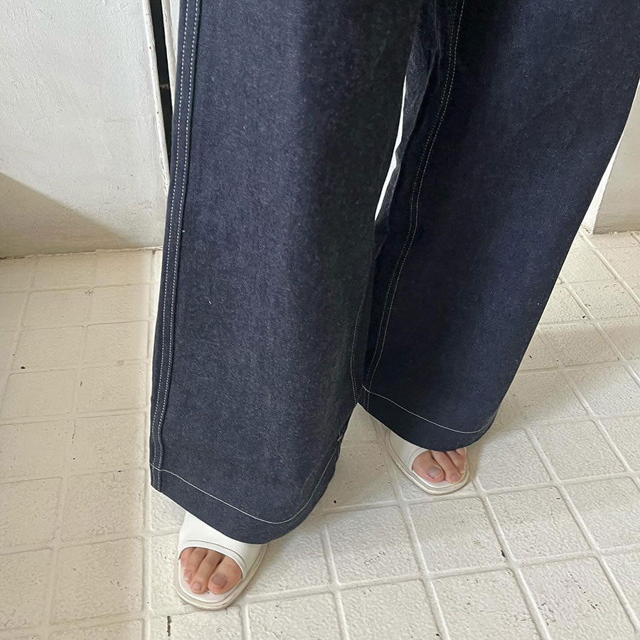 FUMIKA UCHIDA/フミカウチダ】DENIM HIGH-WAIST BUGGY PANTS T