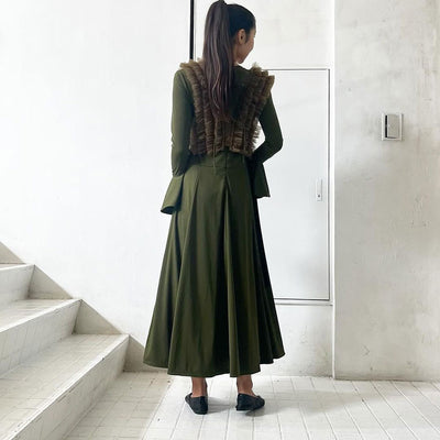 SALE 30%OFF ! <br/>【RYU KAGA/リュウ カガ】<br>Floating military tulle vest <br>84RL01F